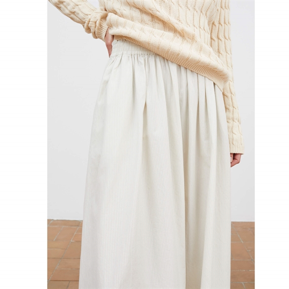 Skall Studio Dagny Nederdel, Light Blue/White Stripe